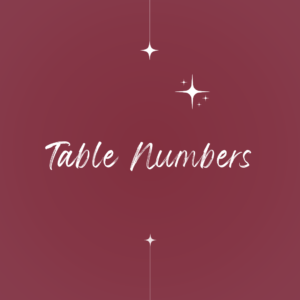 Table Numbers